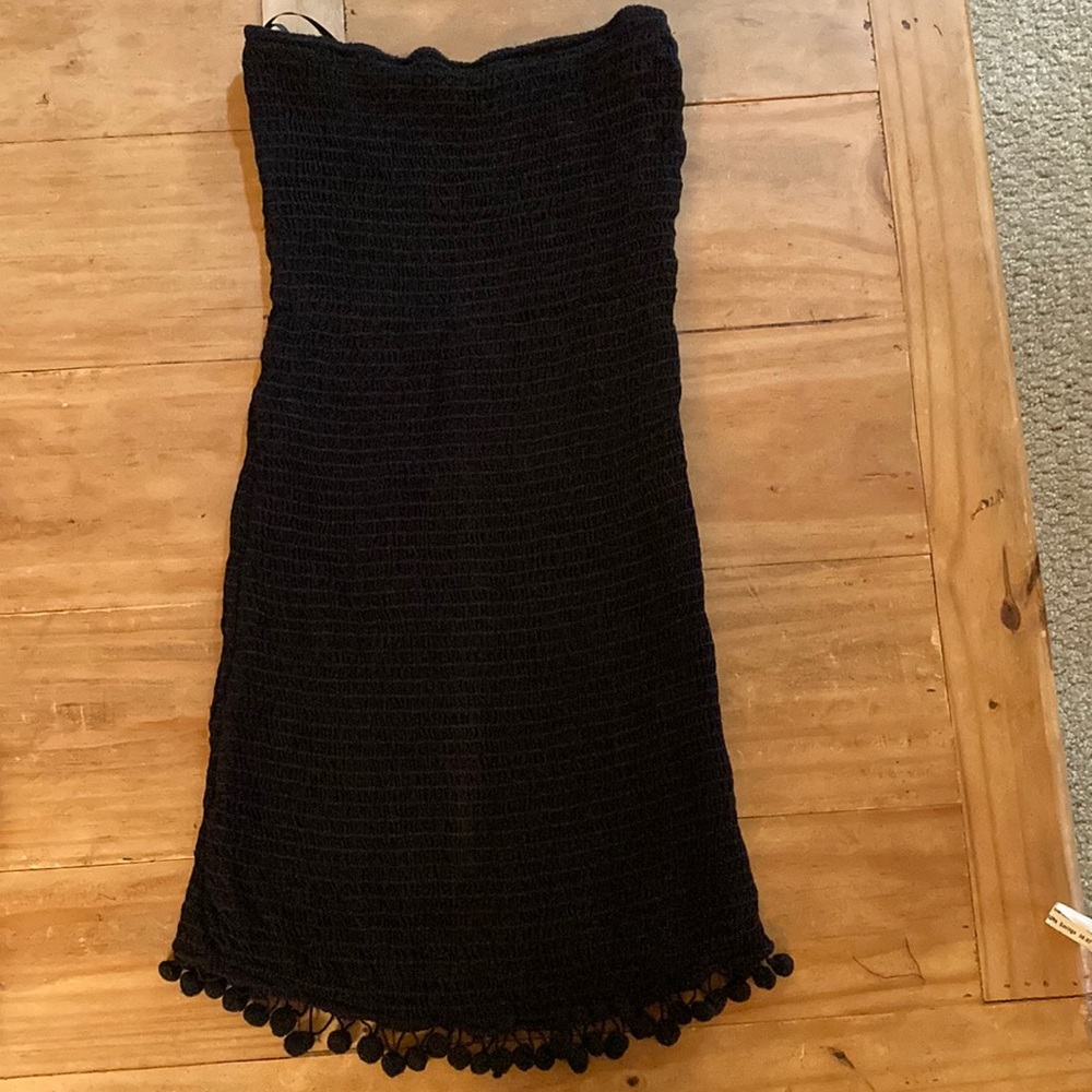Wild Honey stretchy mini dress with Pom Pom detailing